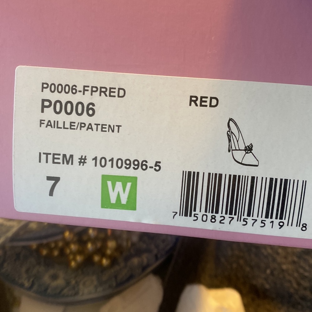 New Never Worn Proxy Red Ladies Heels Size 7 - Picture 10 of 11